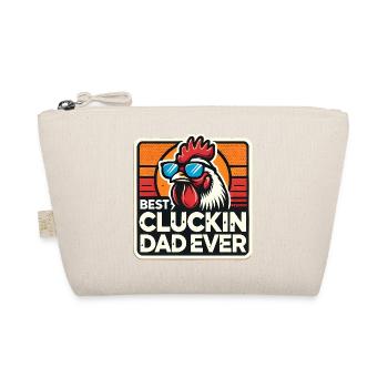 Bester Cluckin-Vater aller Zeiten, Hühnchen-Hahn-Vater - Bio-Täschchen - Natur - Vorne