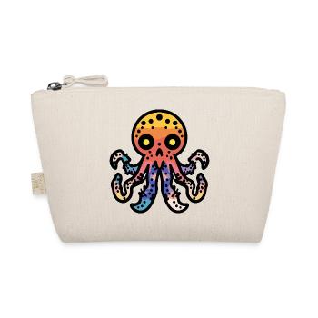 Oktopus Halloween Comic Lustig - Bio-Täschchen - Natur - Vorne