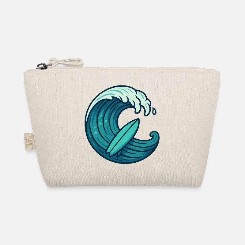 Surf Wave - Conception de planche de surf rétro Trousse biologique