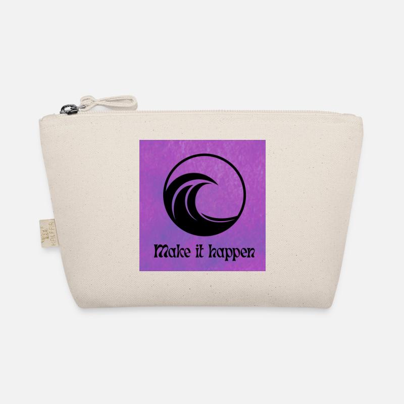 Wavy Circle MakeItMotif Organic Pouch