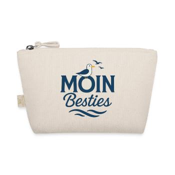 Moin Besties Meergruß - Bio-Täschchen - Natur - Vorne
