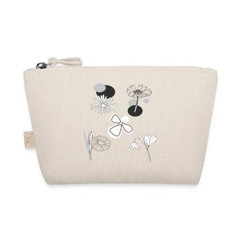 Flowers black and white - Organic Pouch - nature - Front