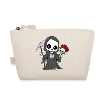 Grim Reaper with Roses and Skulls - Organic Pouch - nature - Front