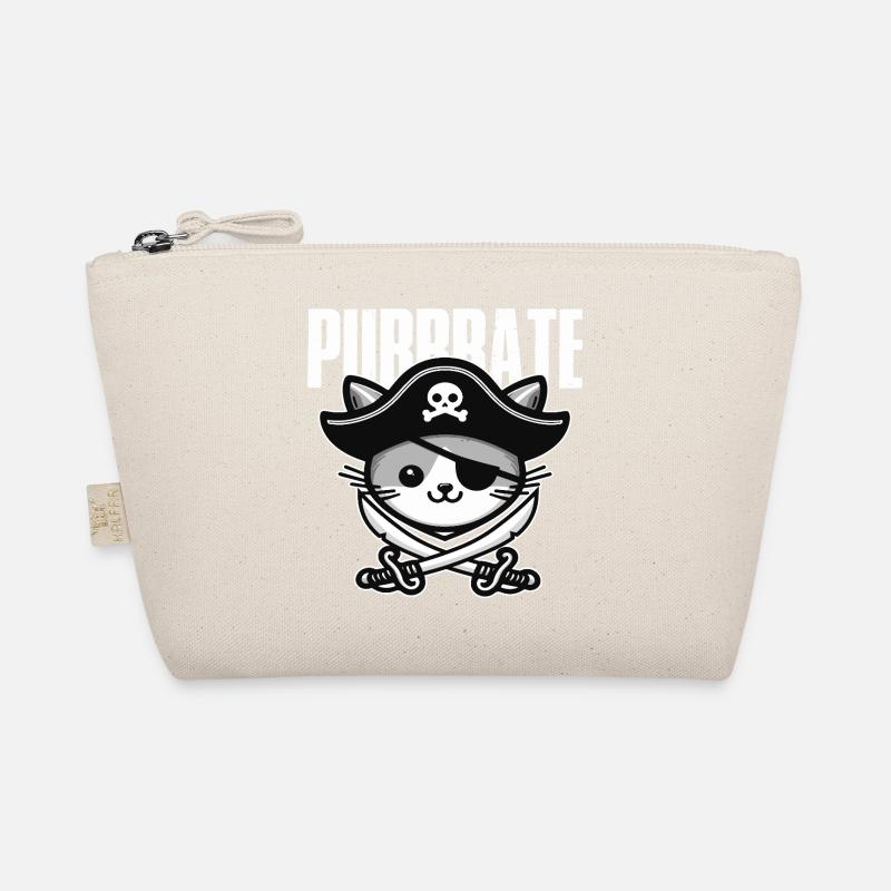 Pirate Cat Tricorn Organic Pouch