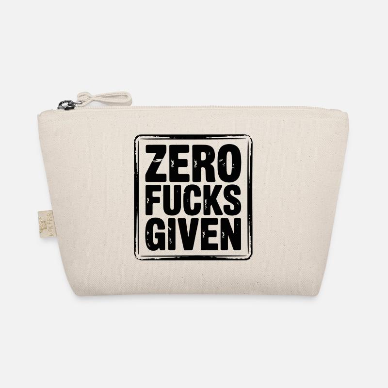Zero Fucks Given Bold Tee Organic Pouch