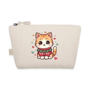 Christmas Cat - Organic Pouch - nature - Front