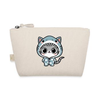 Cat Shark Cuddle Onesie - Organic Pouch - nature - Front
