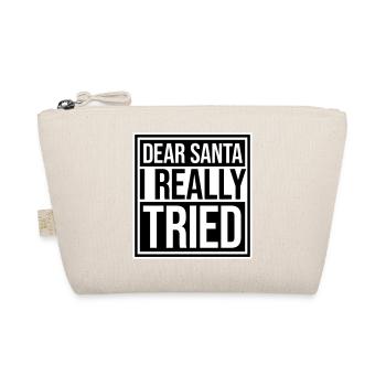 Cher Père Noël, j’ai vraiment essayé l’humour de Noël drôle - Trousse biologique - nature - Devant