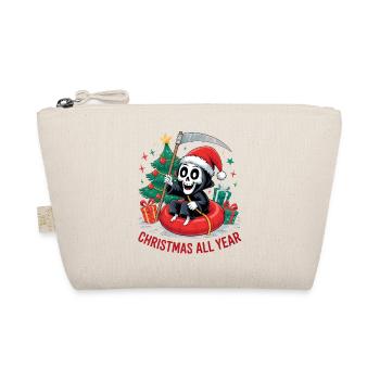 Grim Reaper Christmas - Organic Pouch - nature - Front