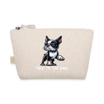 Talk to the Paw Boston Boston terrier Bostie Bosti - Organic Pouch - nature - Front