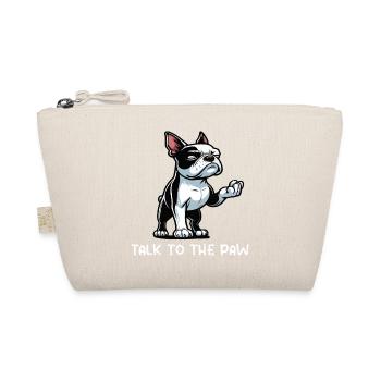 Talk to the Paw Boston Boston terrier Bostie Bosti - Organic Pouch - nature - Front