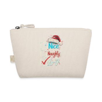 Nice Naughty 6 7 Weihnachten - Bio-Täschchen - Natur - Vorne