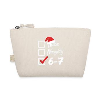 6 7 Checklist Christmas Funny Gift - Organic Pouch - nature - Front