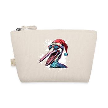 Pelikan Vogel Weihnachten Lustig - Bio-Täschchen - Natur - Vorne