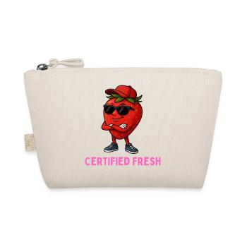 Certifié frais - Streetwear frais fraise - Trousse biologique - nature - Devant