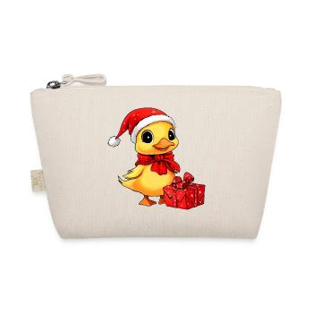 Ente Weihnachten - Bio-Täschchen - Natur - Vorne