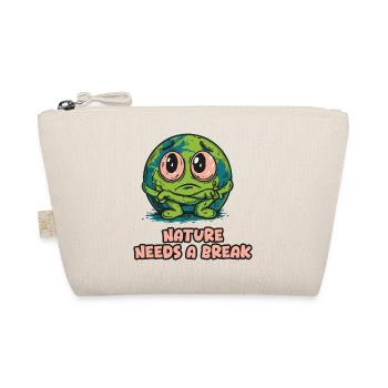 Nature Needs a Break - Planet - Organic Pouch - nature - Front