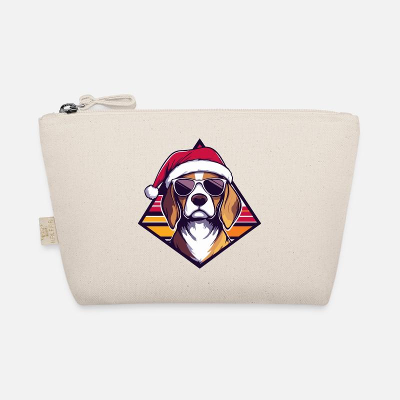 Hund im Santa-Style Cool Bio-Täschchen