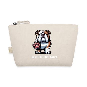 Talk to the Paw English Bulldog Bully Owner - Organic Pouch - nature - Front
