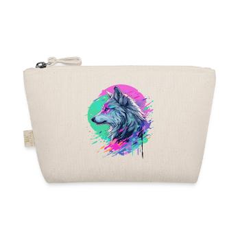 Wolf Wolf Head Manga Anime Japan Style Art Colorful - Organic Pouch - nature - Front