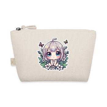 Chibi-Blumenzauber - Bio-Täschchen - Natur - Vorne