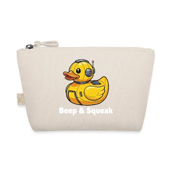 Beep & Squeak Roboter-Ente - Bio-Täschchen - Natur - Vorne