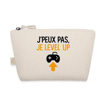 J’peux pas – je level up Geek Gamer Gaming - Trousse biologique - nature - Devant