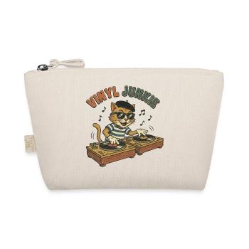 Vinyl Junkie – DJ Chat Vintage de BD rétro - Trousse biologique - nature - Devant