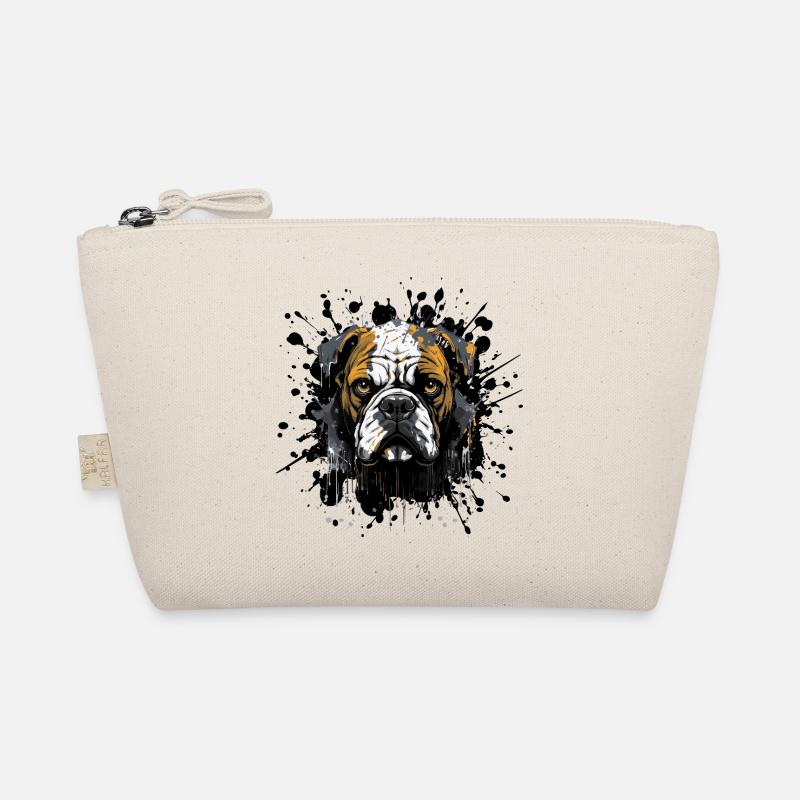 Portrait de tête de bouledogue éclaboussé Trousse biologique