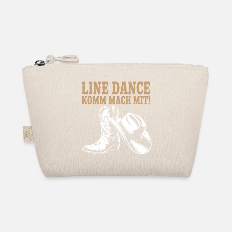Line Dance Komm mach mit! Cowboyhut Westernstiefel Bio-Täschchen
