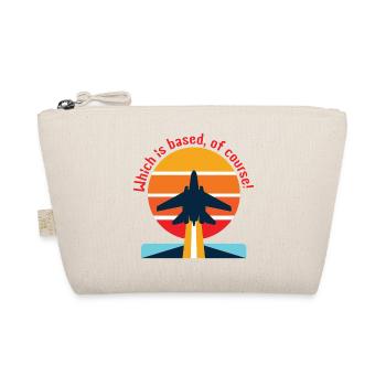 Retro airplane in sunset (Based?!) - Organic Pouch - nature - Front