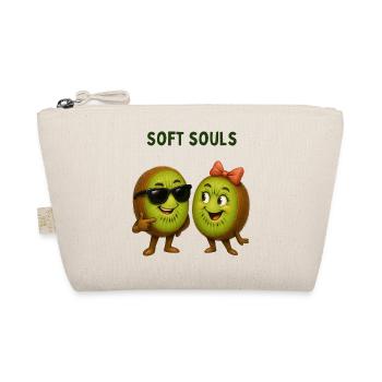 Kiwis with style: Soft Souls Duo - Organic Pouch - nature - Front
