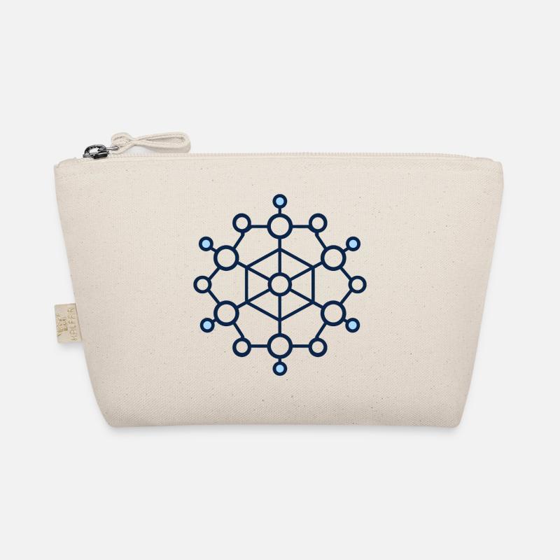 Geometric Node Network Organic Pouch