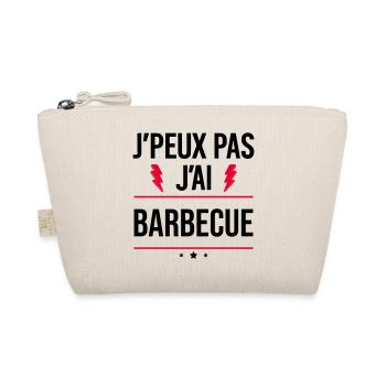 J’peux pas j’ai barbecue Humour Apéro - Trousse biologique - nature - Devant