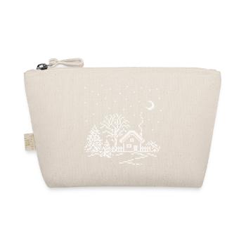 Winter Village Snow Landscape - Organic Pouch - nature - Front