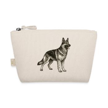 Illustration vintage de berger allemand – Loyauté & Force - Trousse biologique - nature - Devant