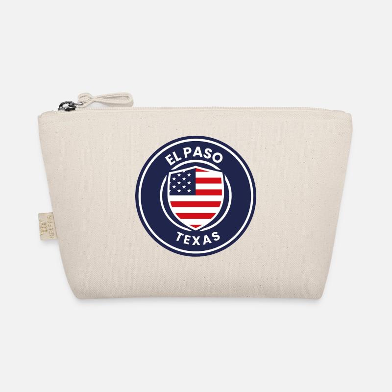 El Paso Texas Flag Shield Organic Pouch