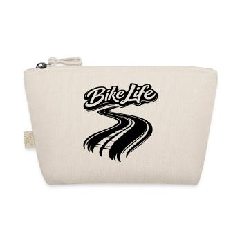 Bike Life Biker Design - Organic Pouch - nature - Front