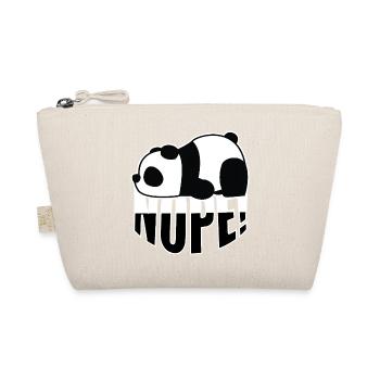 Panda Nope - Organic Pouch - nature - Front