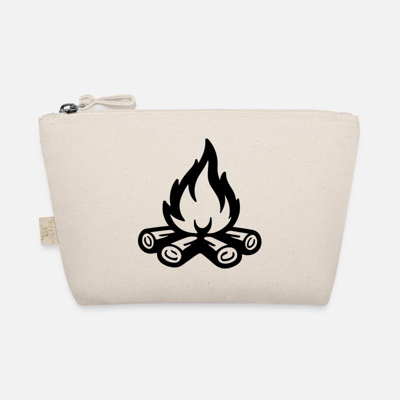 Campfire Symbol Flame Organic Pouch
