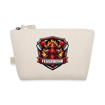 Fire Brigade Logo with Fire Hydrant and Flames - Organic Pouch - nature - Front
