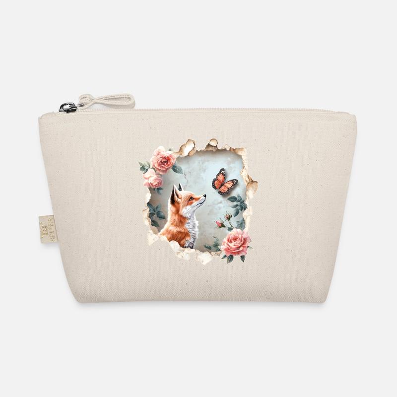 Fuchs mit Schmetterling Bio-Täschchen