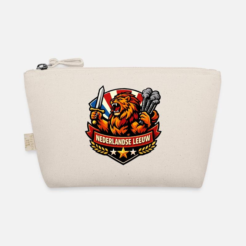 Holländischer Löwe mit Schwert und Rauch Bio-Täschchen