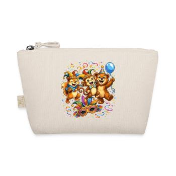 Funny Carnival Animals – Colorful Carnival Motif - Organic Pouch - nature - Front