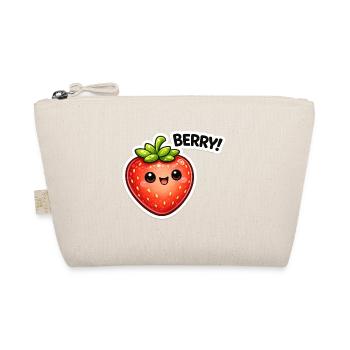 Berry Stickers Kawaii Style - Organic Pouch - nature - Front
