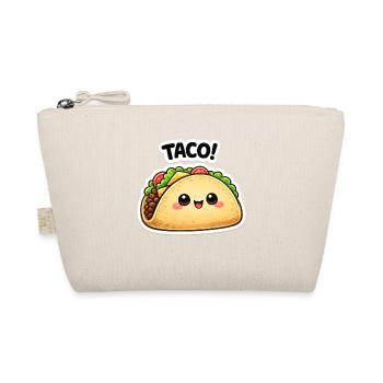 Taco kawaï avec un joli visage - Trousse biologique - nature - Devant