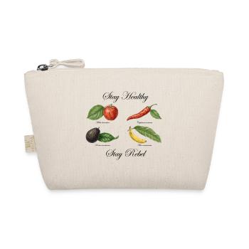 Stay Healthy, Stay Rebel! - Organic Pouch - nature - Front