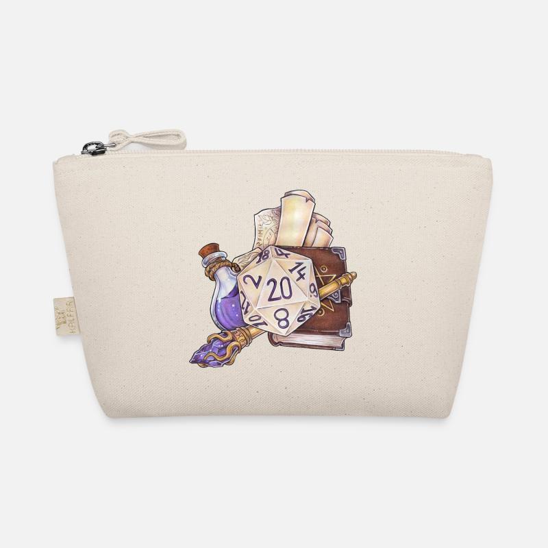 Role Playing Game Tabletop D20 Dice Gift Wizard Organic Pouch