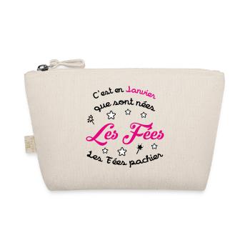 January Birthday - The Fairies Don't Shit! - Organic Pouch - nature - Front