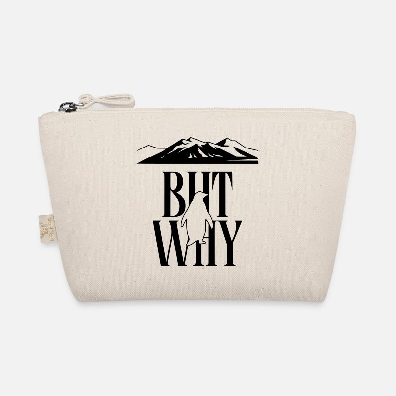 Mais pourquoi Penguin Meme Minimalist Art Trousse biologique